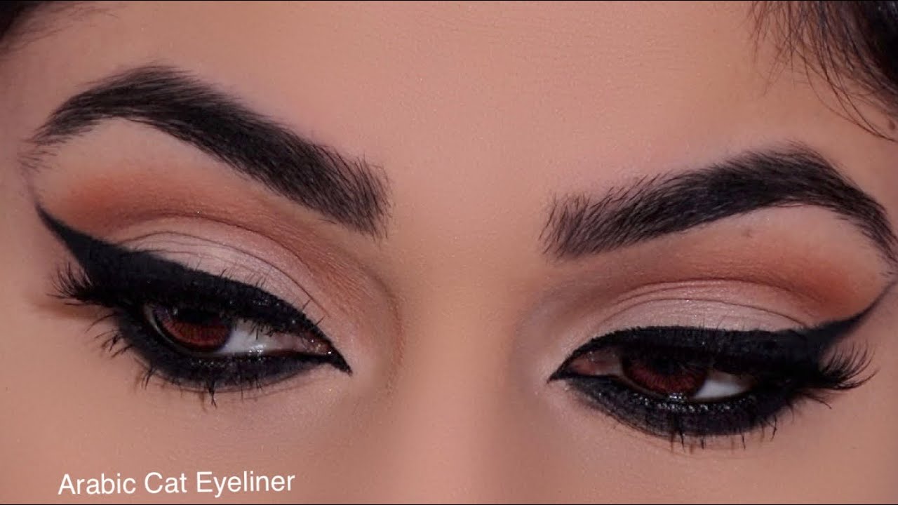 Arabic Cat Eyes Look | Arabic Smokey Cat Eyes Makeup Tutorial | Feline Cat Eyeliner | Beauty by Saba