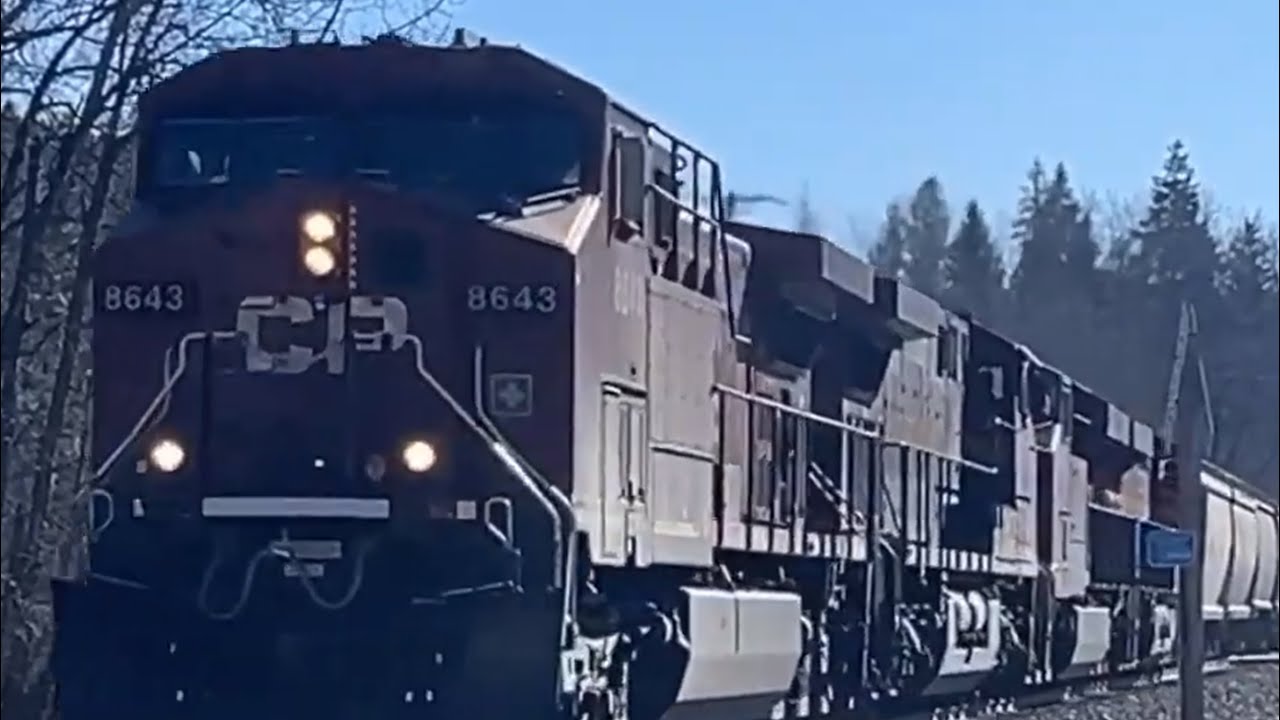 Canadian Pacific Train making a run for the border through Naples, Idaho 🇺🇸