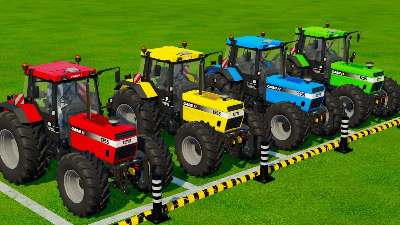 JOHN DEERE vs FENDT vs CLAAS vs VALTRA vs MCCORMICK TRACTORS BATTLE - Farming Simulator 22