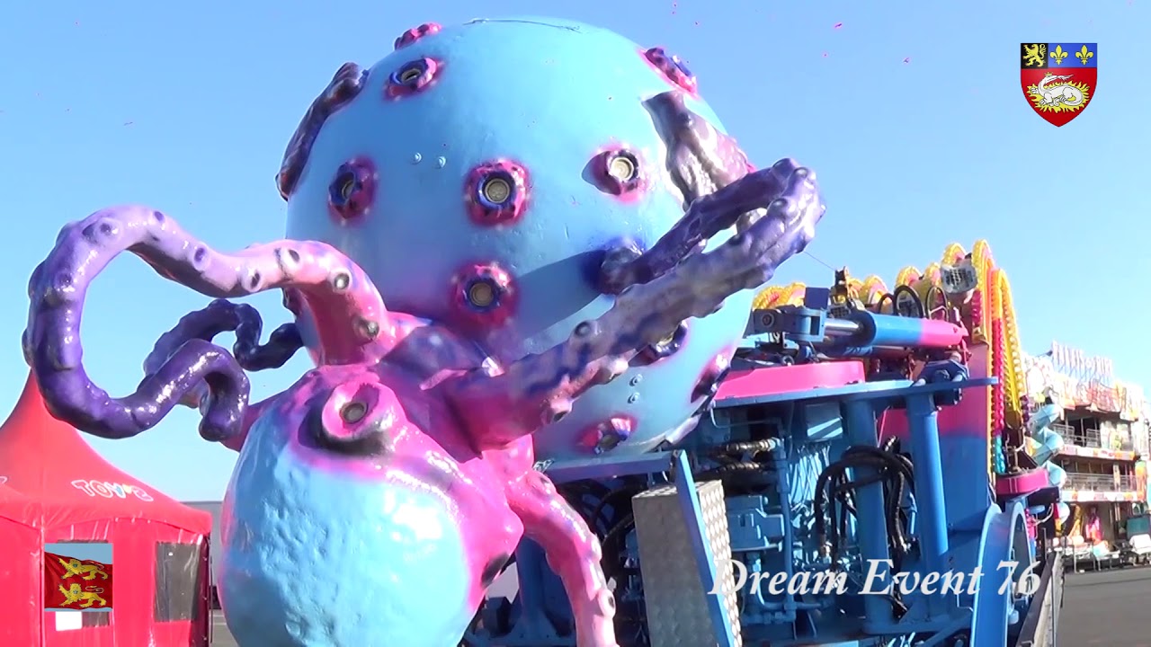 Montage de la foire Saint Michel 2019, Le Havre ( 76 )