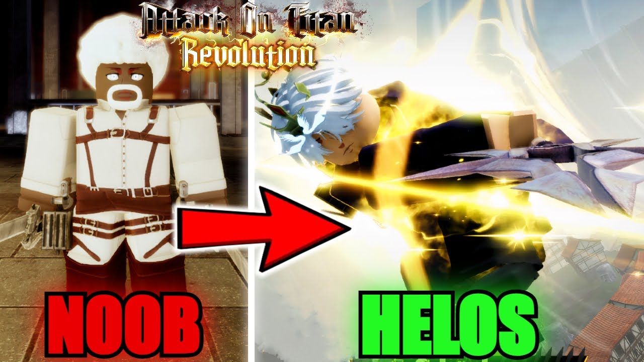 Going From Noob To Mythical HELOS Family In Attack on Titan Revolution...(Roblox)