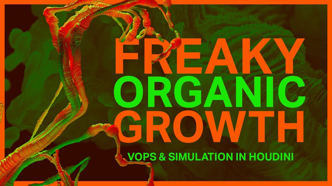 Houdini Beginner Tutorial | Freaky Organic Growth