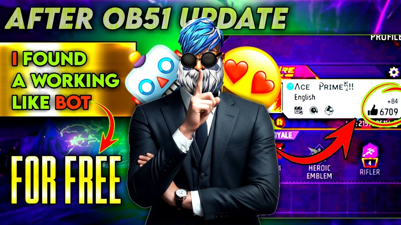 I found a free like bot afrer OB51 update🔥🤫, 100 likes per day | Like bot not working problem solved
