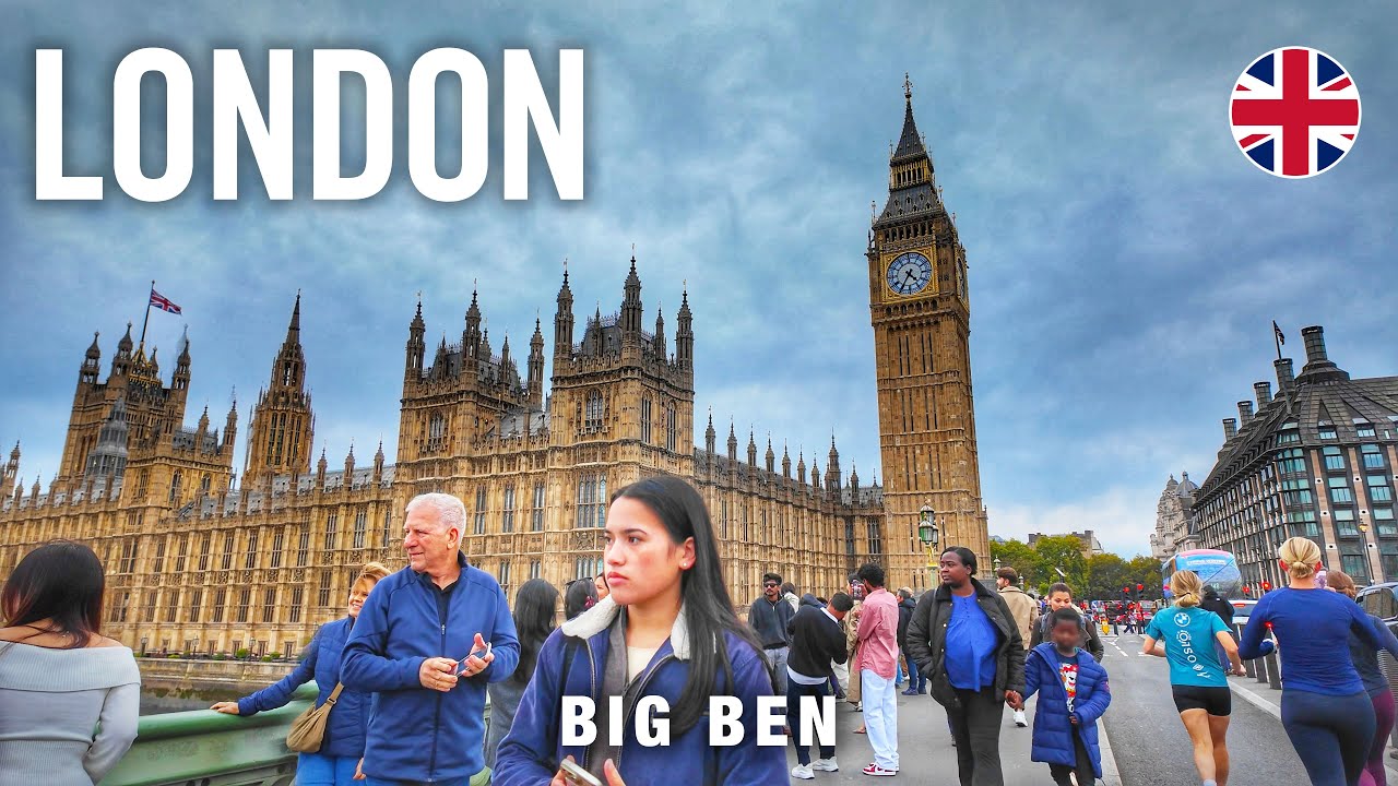London Walking Tour 4K 🇬🇧 Big Ben | Parliament Square