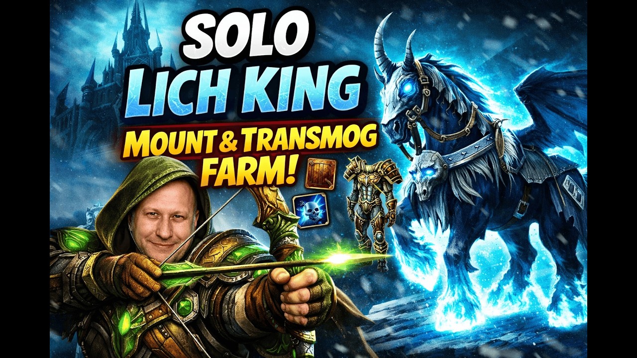 Invincible Mount Düşecek mi? | Solo Lich King ICC Farm 2026 🐴
