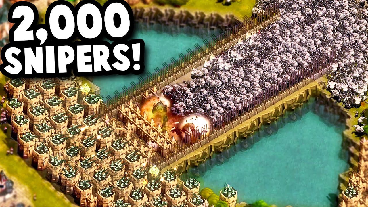 Returning to the only map I lost... with 2,000 SNIPERS! | They Are Billions Custom Map Gameplay