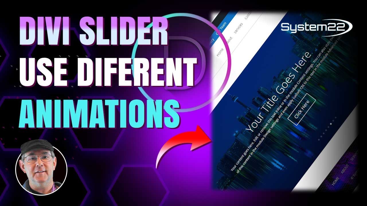 Divi Theme Slider How To Use Different ANIMATIONS 👍👍