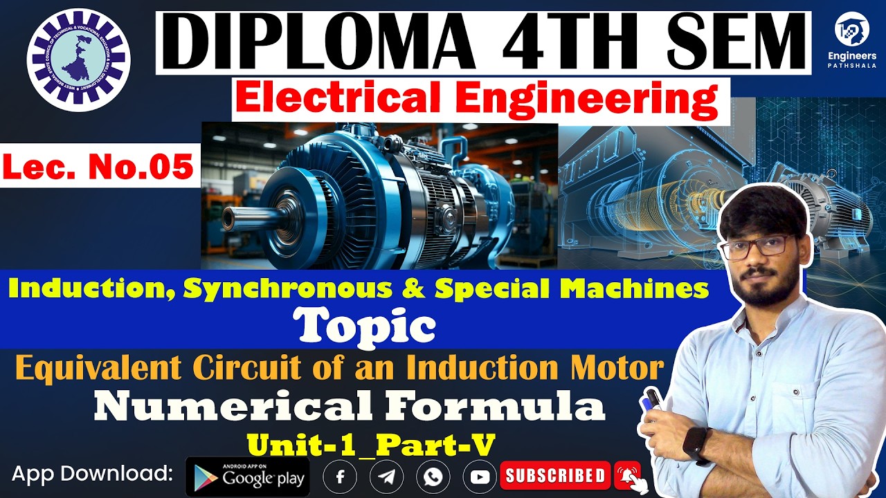 Lec-05| Diploma 4Th Sem EE | INDUCTION, SYNCHRONOUS AND SPECIAL ELECTRICAL MACHINES | Unit_1_Part-5🔥