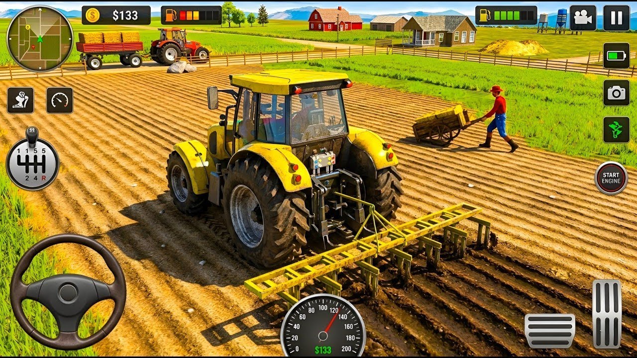 Modern Tractor Farming Driving Simulator 3D - New Tractor Games - Android Gameplay