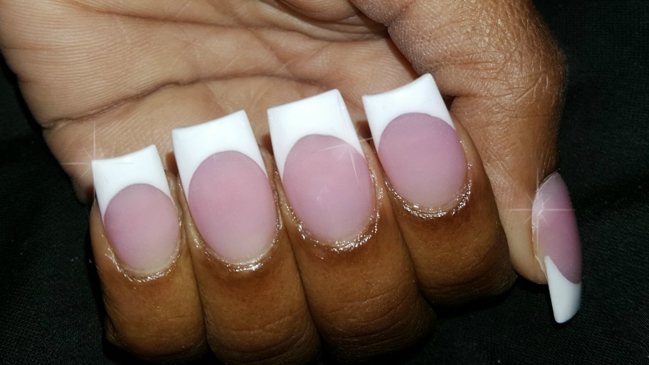 HOW TO: Mothers day Inspired French Nails Reverse Method