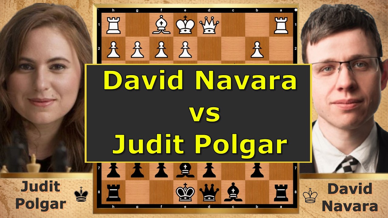 NAVARA vs JUDIT POLGAR – Brilliant Counterattack! ♟️🔥 #JuditPolgar #Navara #ChessLegends
