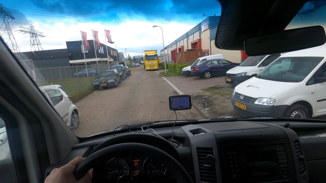 POV Driving Mercedes Sprinter Netherlands 4K 60fps Relaxing/Relaxation. Hollanda transport/nakliyat
