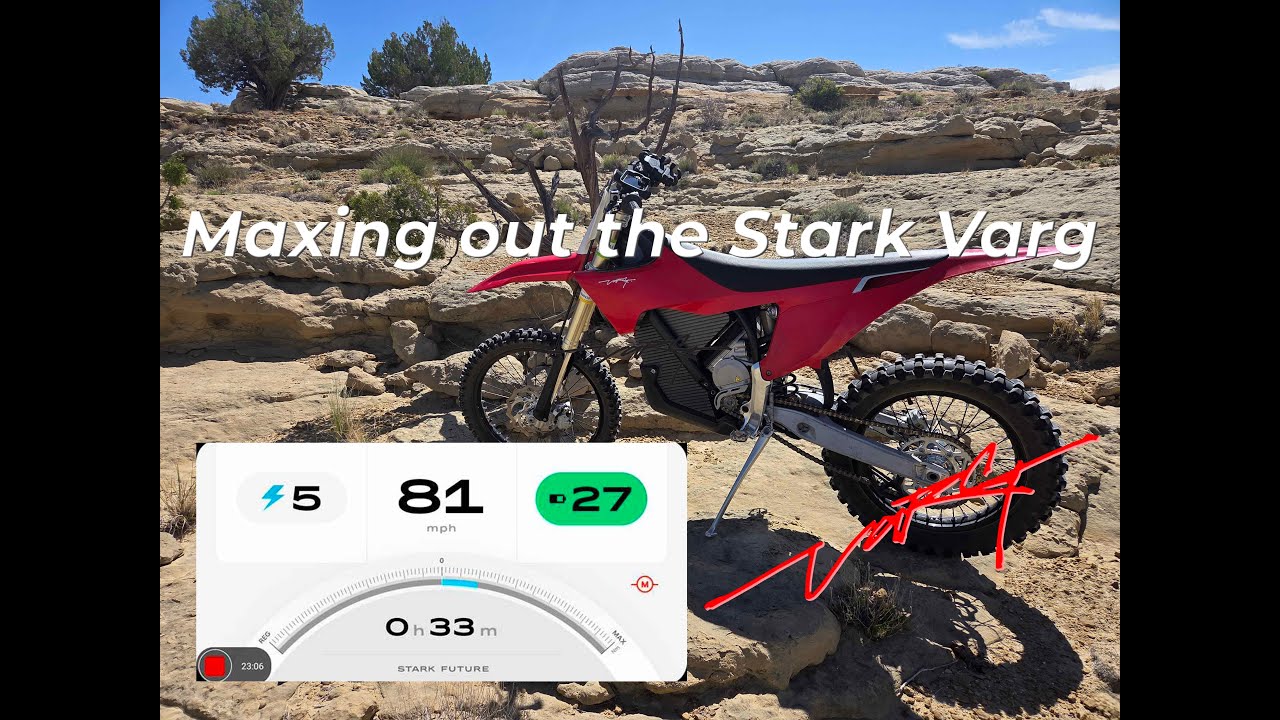 Finally Maxed out my Stark Varg - 80 MPH Ride