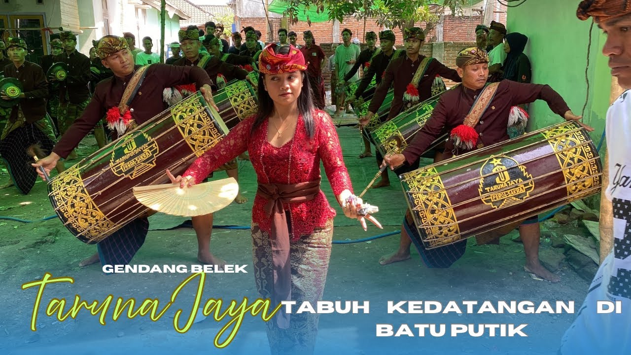 KEDATANGAN GENDANG BELEK TARUNA JAYA PROE SAKRA DI BATU PUTIK SEBELAH PGEDENGAN GB BAJANG EWER