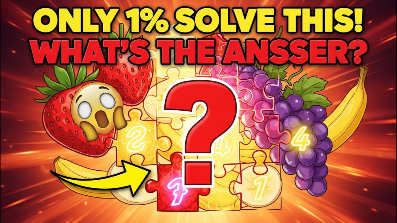 You’ll Get This WRONG First Try 😭 Fruit Puzzle LIVE