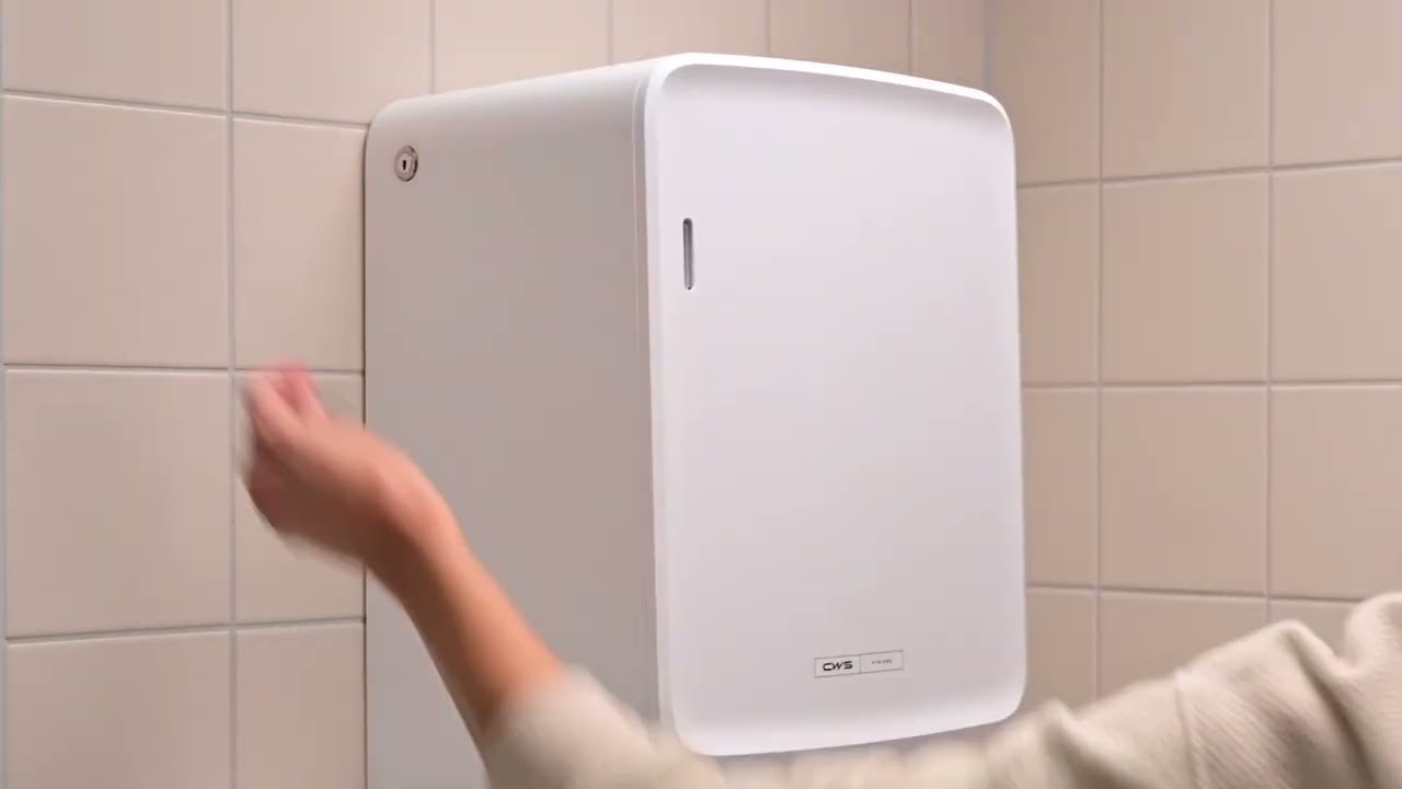 Handdoekautomaat: hoe wissel je een katoenen handdoekrol | CWS PureLine Dry