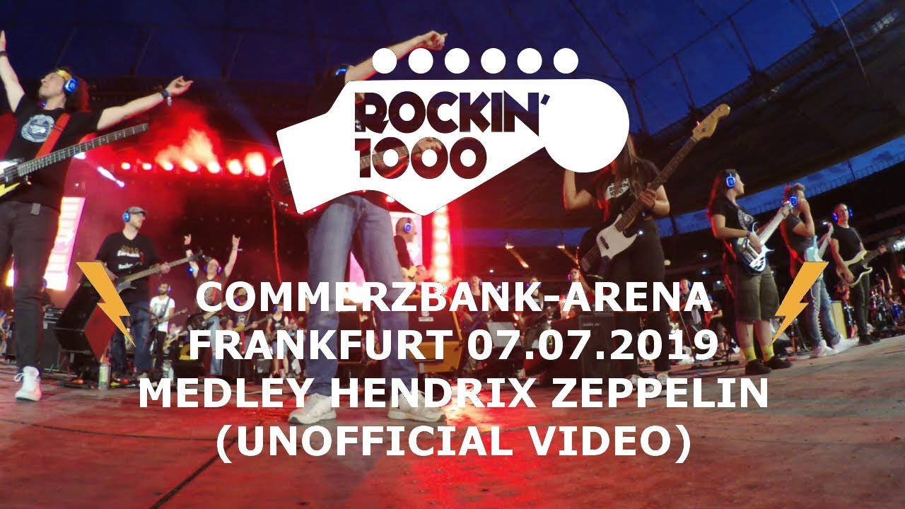 Rockin'1000 - Jimi Hendrix Led Zeppelin Medley - Unofficial video