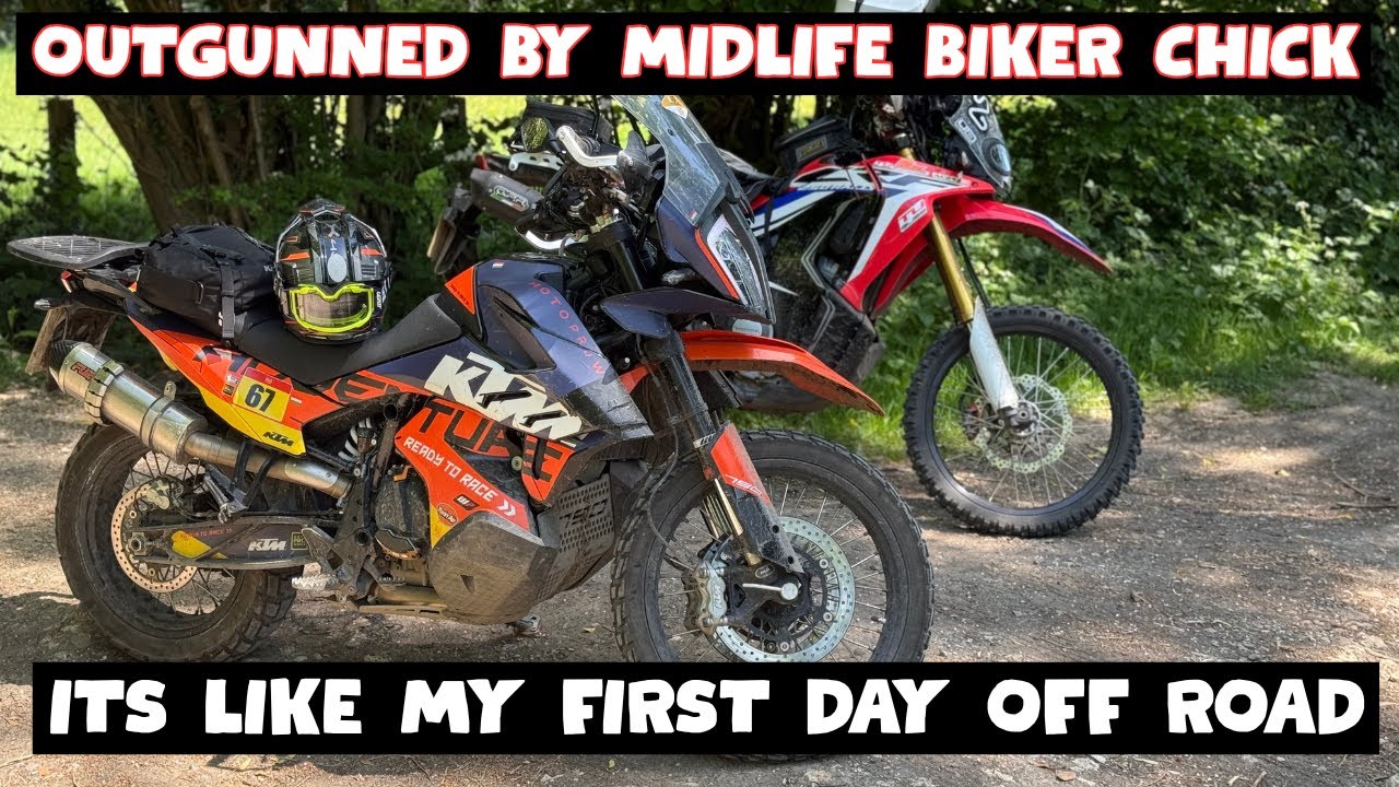 Proving I have no skills | With midlife biker chick | Crf250 rally | ktm 790 adventure