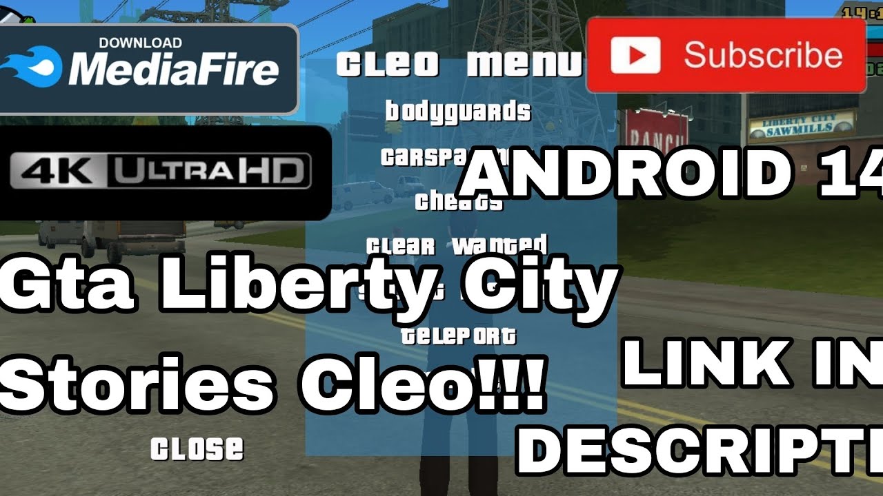 Gta Liberty City Android 14 Cleo!!! With tutorial Link in description.