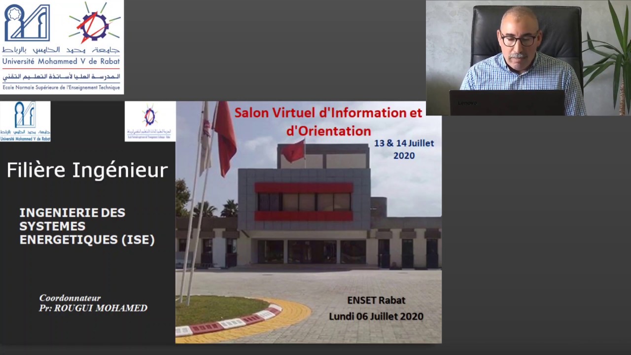 Pr&eacute;sentation de la fili&egrave;re d'ing&eacute;nierie des syst&egrave;mes &eacute;nerg&eacute;tiques ISE - ENSET-Rabat