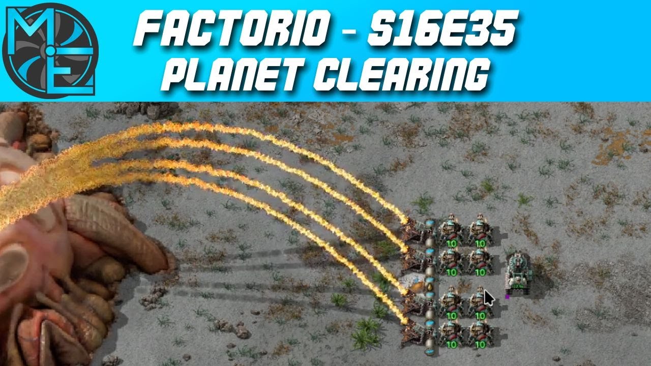 Factorio - S16E35 - Planet Clearing