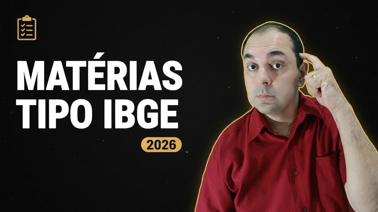 Concursos com matérias parecidas com o IBGE (Aproveite o mesmo estudo!)