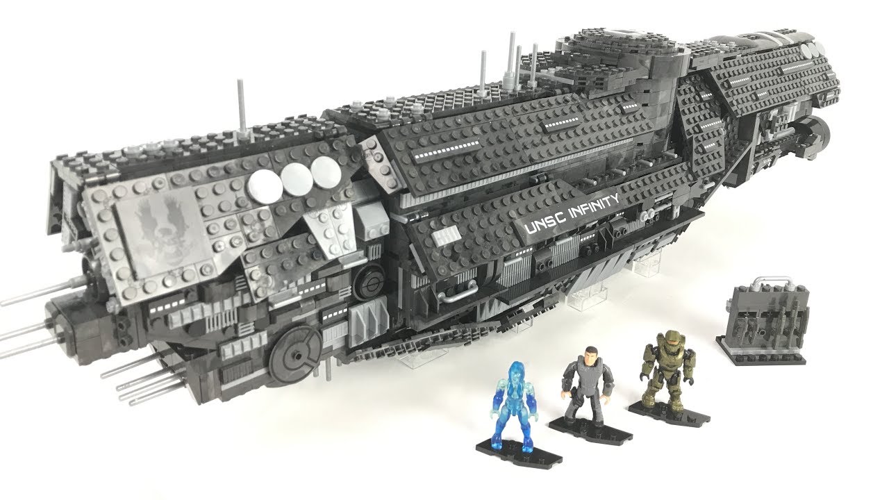Halo Mega Construx UNSC Infinity stop motion SPEED BUILD