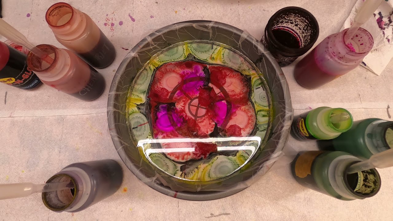 Time Lapse disc golf dye watermelon buzzz swirl!
