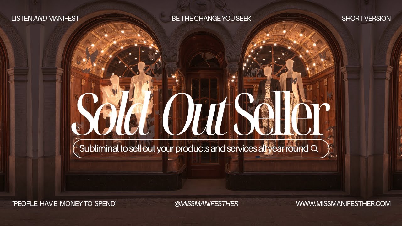 SOLD OUT💰Top Seller Subliminal 🤑 Sell Out Your Products 🛍️ Be a Sales Magnet 🧲