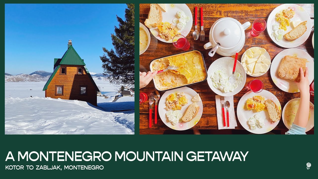 Montenegro Travel Video  🇲🇪  | Mountain Road Trip & Traditional Food in Snowy Zabljak