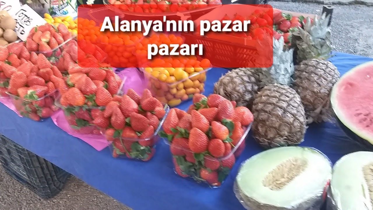 Alanya pazar pazarında neler varmış birlikte gezelim görelim 