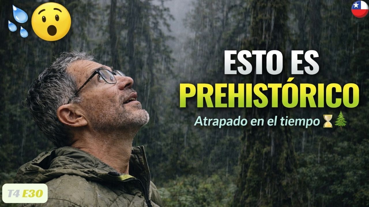 Me ATRAPÓ la LLUVIA… y terminé dentro de un BOSQUE PREHISTÓRICO 🌧️🌲😱 PARQUE PUMALÍN - Vanlife Chile