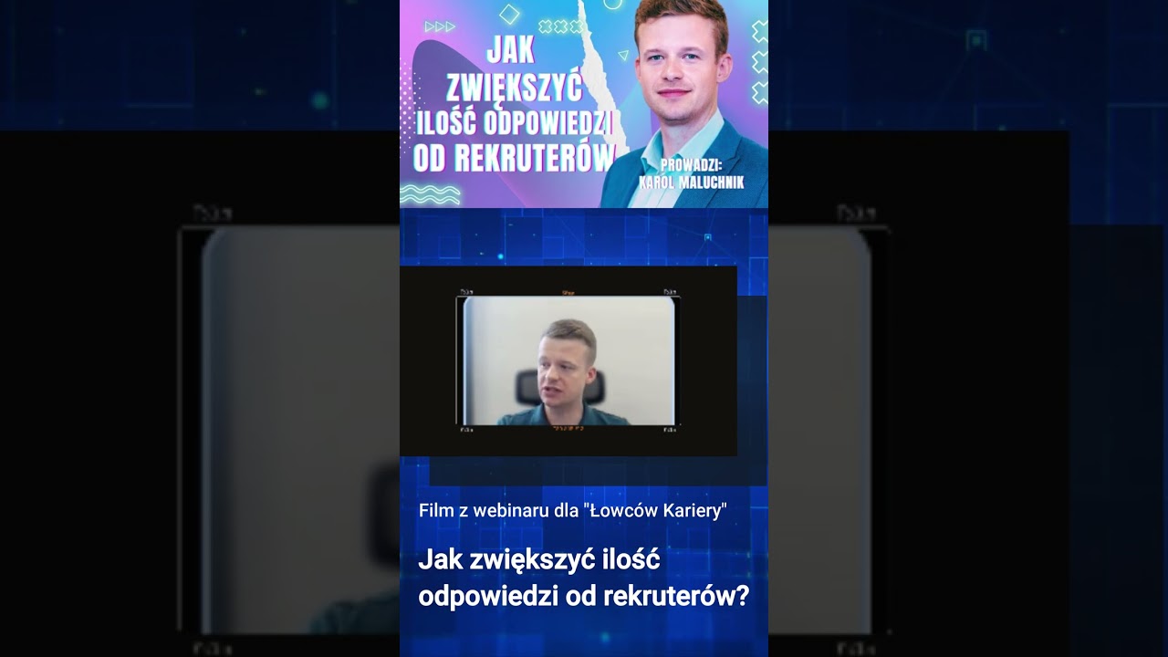 Nagranie z webinaru dla Łowców Kariery: Jak zwiększyć ilość odpowiedzi od rekruterów (bez pytań)