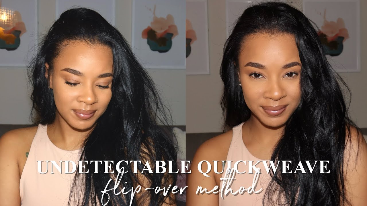 how to: flip-over method quickweave (super versatile + undetectable) | jenise