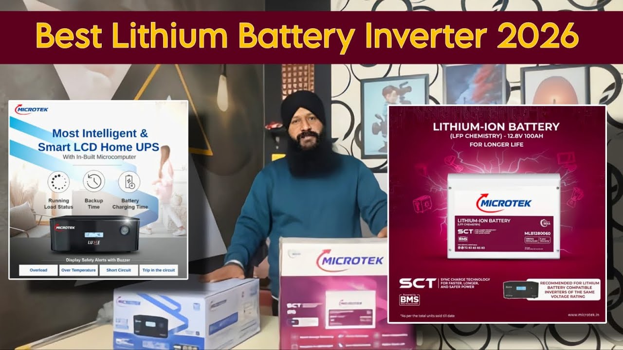 best lithium battery inverter for home 2026 | Lithium battery from India's No. 1 lnverter Brand