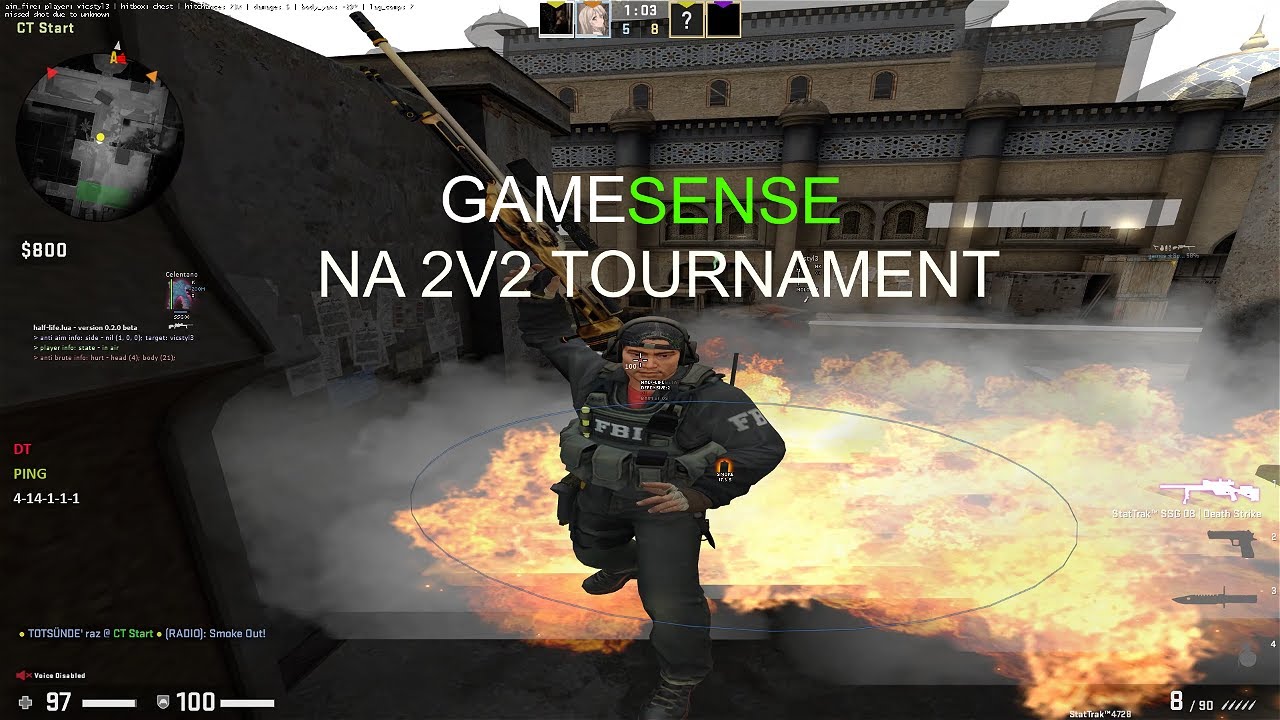 NA GAMESENSE HVH TOURNAMENT SEMI-FINALS raz & speedy ft. gamesense.pub / skeet.cc