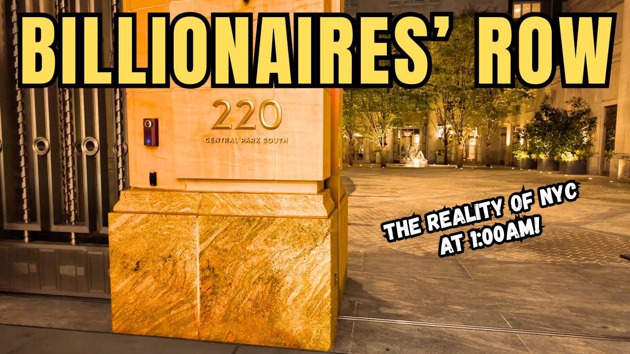 NYC BILLIONAIRES' ROW at NIGHT! | Manhattan's WEALTHIEST Street At 1AM