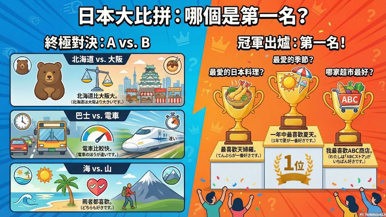 升級你的日語：描述、比較與選擇 大家的日本語 第12課