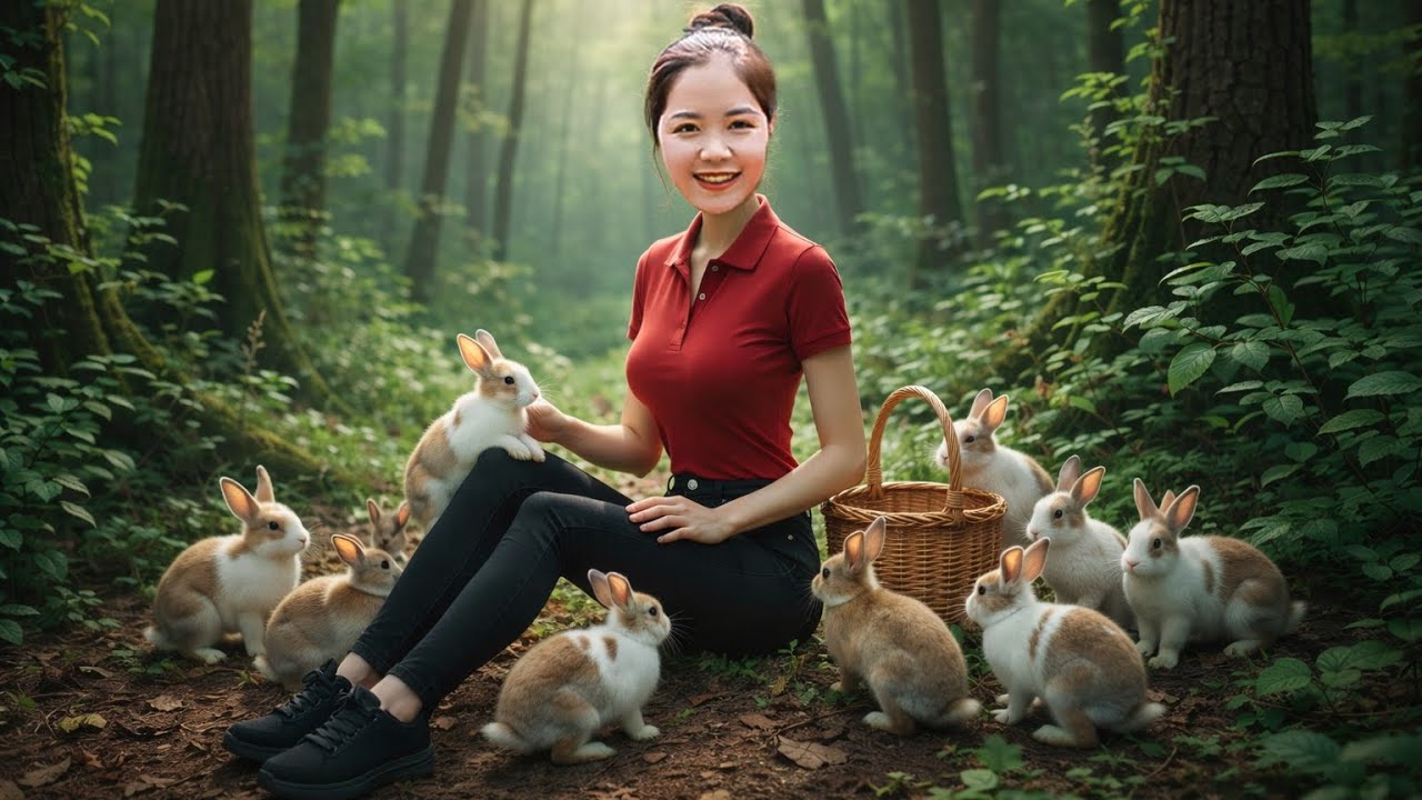 Harvesting 1000+ Herd of baby RABBITS in Forest Goes To Market Sell- Cooking traditional dishes