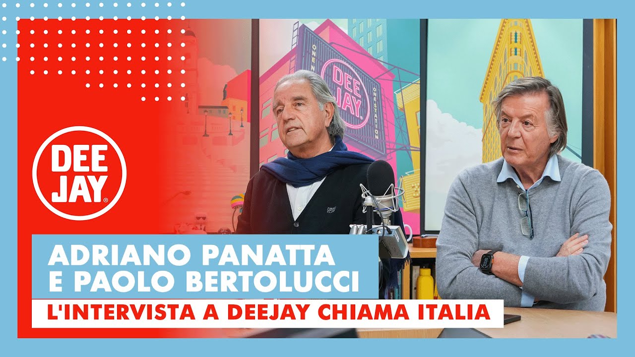 Adriano Panatta e Paolo Bertolucci a Deejay Chiama Italia: 