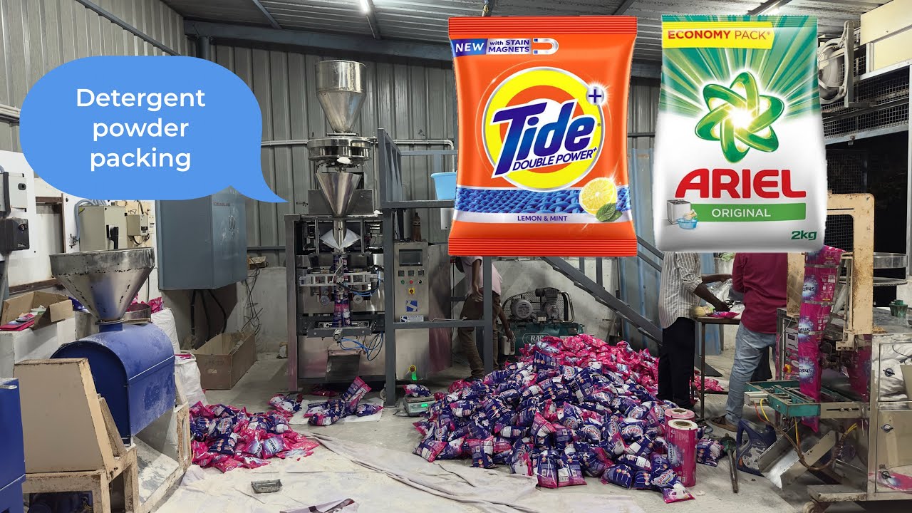 Washing powder packing machine 1 kg #detergentpowder #packingmachine 