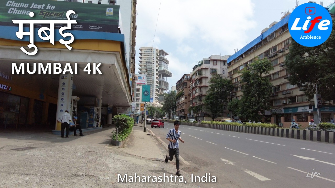 Walking in Mumbai - Pedder Road - India Walking Tour 4K HDR
