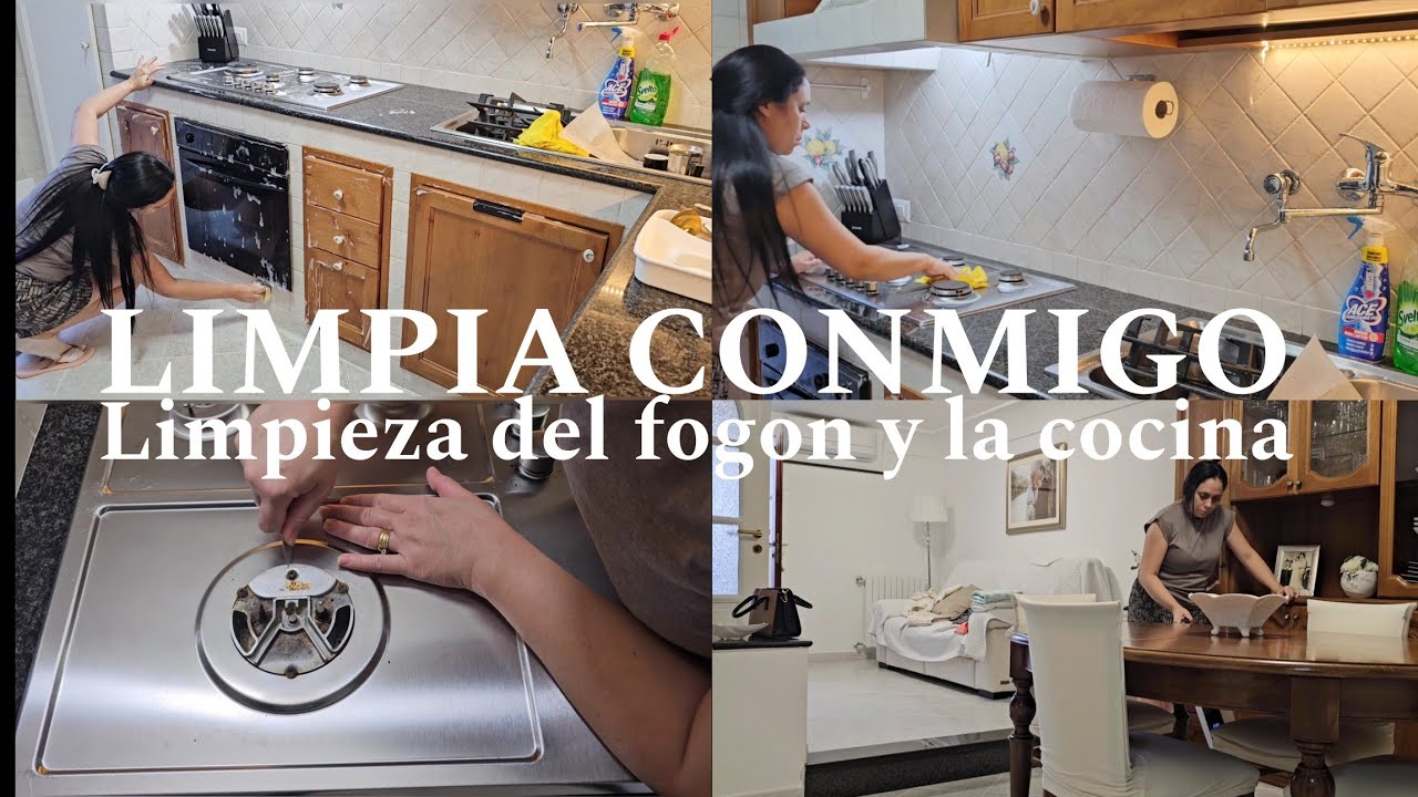 Limpieza profunda del fogon y parte de la cocina/ Limpia conmigo/MOTIVATE