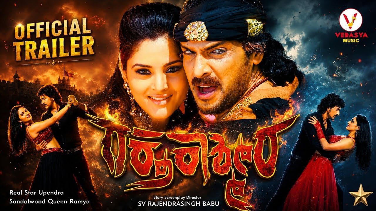 RAKTHA KASHMIRA Official Trailer | Real Star Upendra | Ramya | Grand Song Ft.All Kannada Stars! #KFI