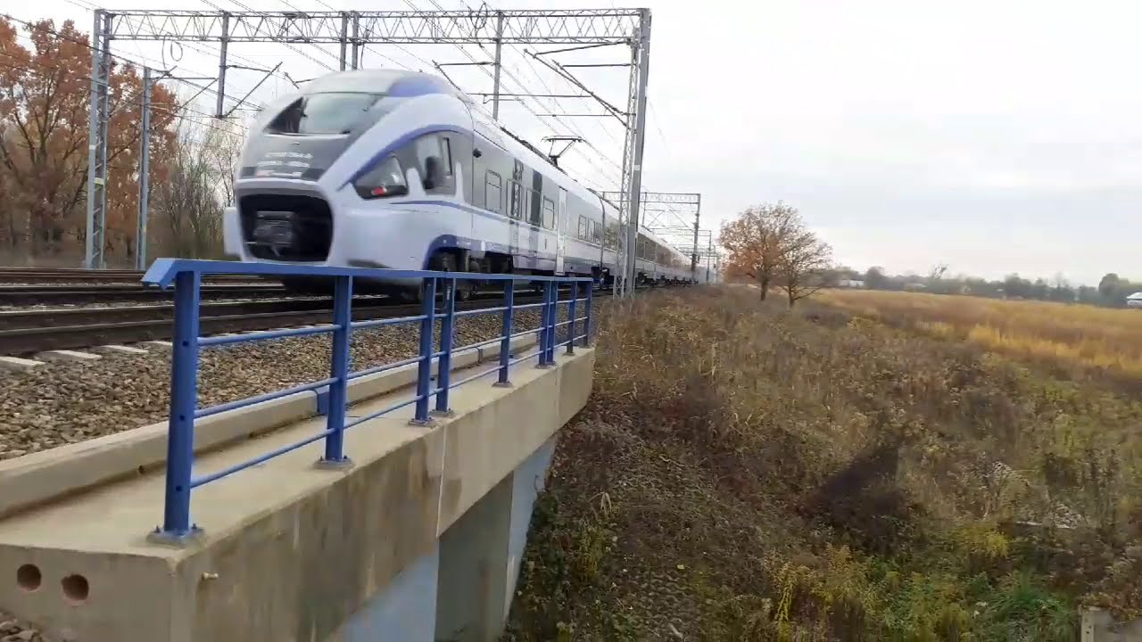 ET41-001 2 dni przed wypadkiem (Składanka kolejowa Brwin&oacute;w 11.11.2019)