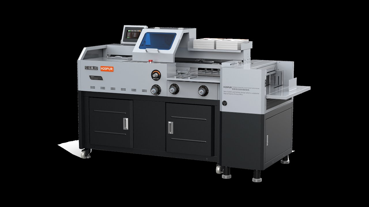 FRONT H20LPUR  PUR BINDING MACHINE · CREASING & AUTOMATIC COVER FEEDER