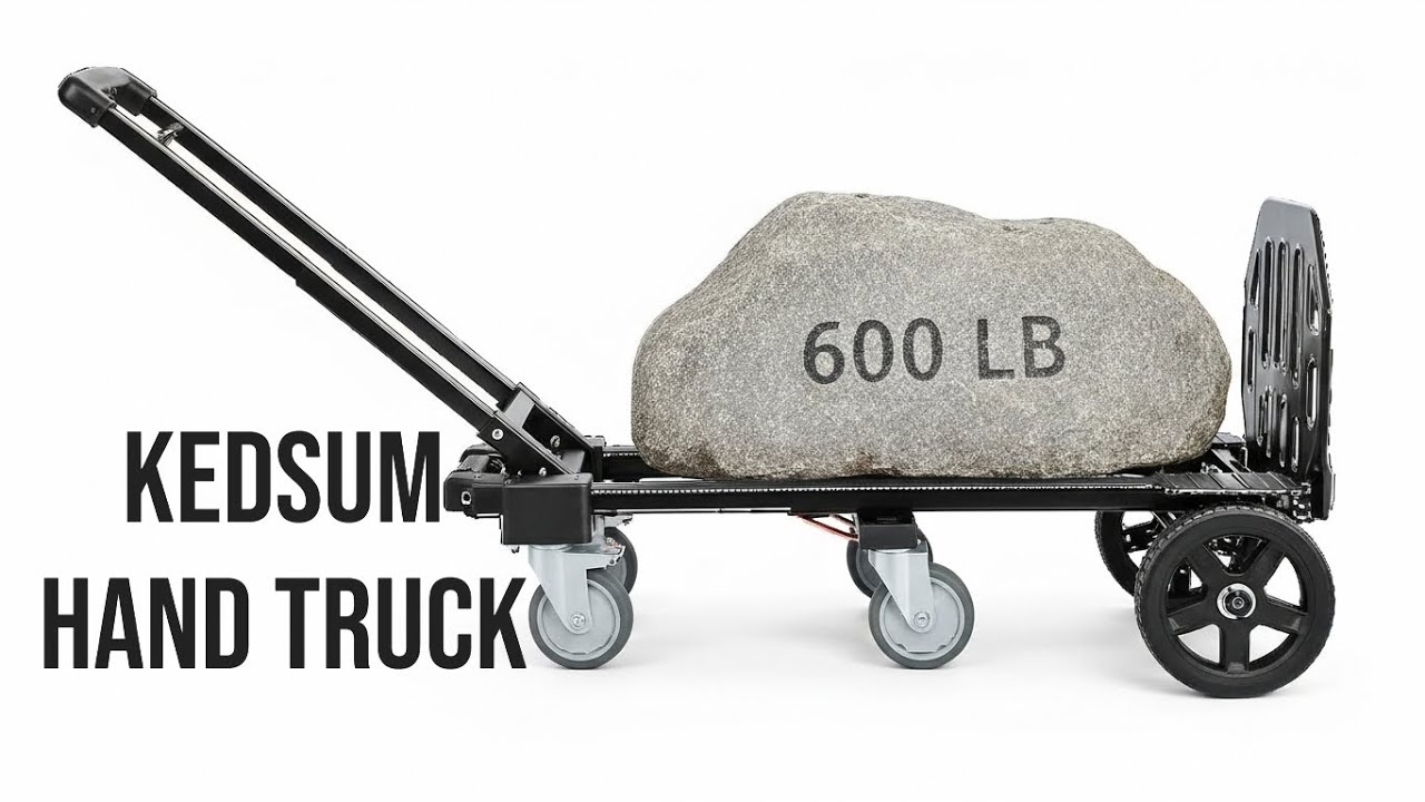 600lbs in a FOLDING Dolly?! | (KEDSUM Hand Truck Review)