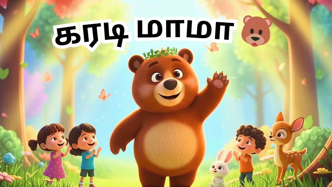 கரடி மாமா 🐻 | சூப்பர் டான்ஸ் பாடல் 🎵 | Tamil Kids Songs | குழந்தைகள் குதூகல பாடல்