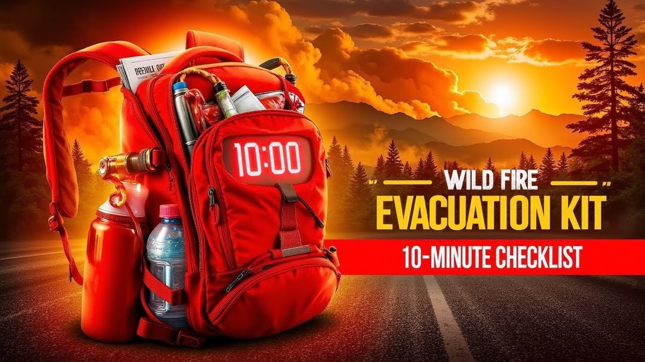 Wildfire Evacuation Kit &mdash; 10-Minute Go-Bag Checklist (Pack THIS!)