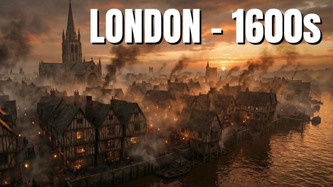 Лондон в 1600-х годах выглядел ВОТ ТАК... | История, воссозданная с помощью ИИ